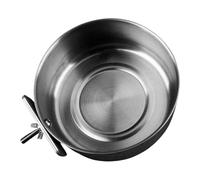 Plat d'alimentation des Oiseaux - Bols de Nourriture pour Oiseaux | Coupes d'alimentation | Bols Perroquet | Récipient Alimentaire en Acier Inoxydable avec Pince | Porte-tas Cage pour Animaux