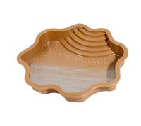 Plat de baignade Reptile - Échelle d'escalade de baignoire de tortue pour un accès facile, ornement d'aquarium de style en pierre naturelle avec lisse pour Gecko Snake Turtle Lizard Beard 11.4