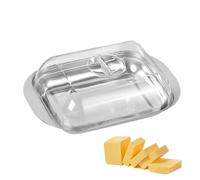 Plat de beurre avec couvercle - Récipient de beurre sans glissement, gardien de beurre hermétique | Plateau de beurre de comptoir, porte-beurre de cuisine pour la côte ouest, blocs de la côte est,