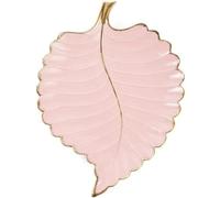 Plat De Bijoux en Céramique, Plateau De Bijoux De Feuille, Plateau De Clés, Bibelot en Forme De Feuille, Plateau De Plat De Bijoux Décoratifs, Plat De Bibelot De Bijoux en Céram, D, 27cm