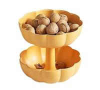 Plat De Bonbons À La Pumpkin - Boîte À Collation Double Couche, Bol De N | Conteneur À Compartiments Empilables À Deux Niveaux | Table Du Festival De La Récolte, Réunion De , Plateau De Friandi