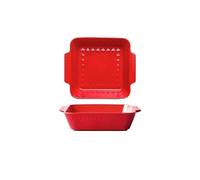 Plat de cuisson en céramique de 1500 ml, plateau de cuisson au fromage, riz cuit, grand plat de cuisson en céramique domestique double oreille rectangulaire pour four à micro-ondes plat en porcelaine