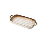 Plat de cuisson Grand plat à four rectangulaire de 30,6 cm en céramique, idéal for la cuisine et un usage quotidien. Compatible four et micro-ondes.(White)