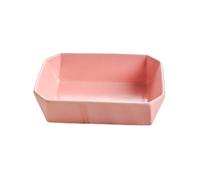 Plat de cuisson Plat de cuisson rectangulaire en céramique, cocotte et plat à lasagnes, 20 x 15 5,7 cm, allant au four, for la, le rôtissage service Casserole(Pink)