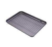 Plat de cuisson rectangulaire avec grille, moule à gâteau à biscuits, outil de cuisson, accessoires en acier carbone pour ensembles de casseroles de cuisine pour four