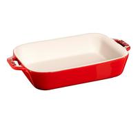 Staub Plat à gratin 405108120 Céramique 1,1 L Rouge 20x16 Résistant à la chaleur