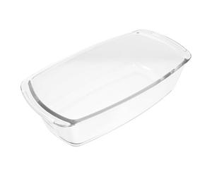 Plat de Four en Verre Rectangulaire 1,8 L pour Restaurants et Boulangeries | Chauffe Uniforme, Résiste aux Hautes Températures, Nettoyage Facile, Usage Professionnel Cuisine