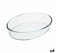Plat De Four Pyrex Classic Vidrio Ovale Transparent Verre 40 X 28 X 7 Cm (4 Unités)