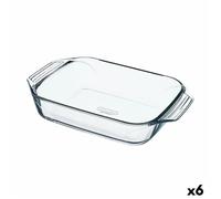 Plat De Four Pyrex Irresistible Rectangulaire Transparent Verre 6 Unités 27,5 X 16,9 X 6 Cm