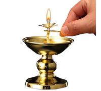 Plat de lampe à huile, support de lampe Ghee - Support de lampes à huile de table pour une utilisation en intérieur,Support de lumière à de Temple à intensité variable, fournitures bouddhistes d