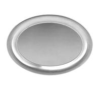 Plat de nourriture en acier inoxydable ovale poli miroir assiette de cuisine multifonction pour collations fruits servant Durable facile à nettoyer petite taille 20x14.3 cm