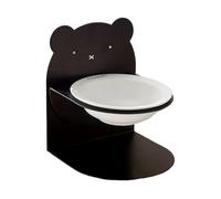 Plat de nourriture pour animaux - bol incliné en céramique, porte-repas anti-spill | Maisseur surélevé 19x16x16cm avec support magnétique, accessoire de régime durable pour de petites races moyennes g