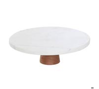 Plat de présentation blanc D25xp8cm - Atmosphera Créateur d'intérieur