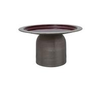 Plat de Présentation Design "Leca" 24cm Argent & Prune