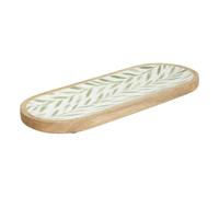 Secret de Gourmet - Plat de Présentation en Bois "Inaya" 40cm Vert Olive Vert