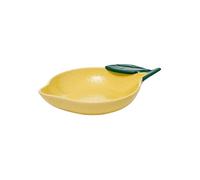Plat de Présentation en Céramique ""Citrons"" 31cm Jaune
