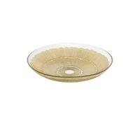 Atmosphera - Plat de présentation céleste d.30cm verre doré