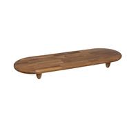 Plat de Présentation sur Pied "Acacia" 70cm Marron