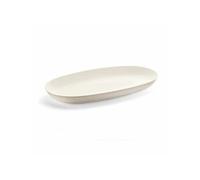 Guzzini Plateau de service Tierra en plastique recyclé Blanc Lait 41×22,9×h4,2 cm 5000 ml