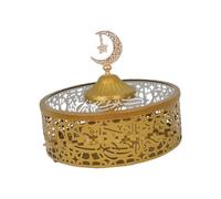 Plat de service en fer décoratif galvanisé pour collations, récipient de stockage des aliments, assiette à biscuits, plat à bonbons élégant, plateau à bonbons galvanisé