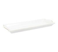 Paris Prix Plat de service Liseré 34 cm Blanc et Or