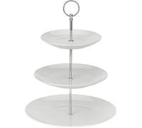 Plat De Service - Excellent Houseware - 3 Étages - Porcelaine - Rond - Blanc