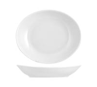 Plat De Service Gondole Porcelaine Tivoli Blanc 21X18 Cm