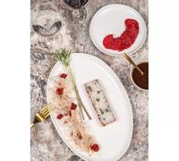 Plat ovale Ecume 30x20,5 cm - - Blanc - Porcelaine