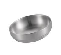 Plat de service professionnel en acier inoxydable pour condiments, sauce, apéritif, bol à tremper pour les cuisines compactes et les repas, plateau à sauce en métal pour salle à manger