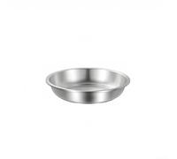 Plat de service rond en acier 316 léger pour le camping, le petit déjeuner, les collations, les pique-niques, 14 cm (14 cm)