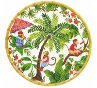 Plat de service rond singes 35,5 cm