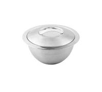 Plat de service saladier isotherme en inox 20 cm -