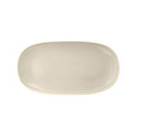 Plat de service UMAMI en grès Beige doux Villa Collection