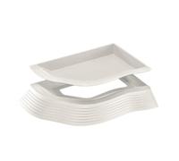 Plat de trempage de Tortue - Piscine de baignade de Reptiles Efficace | Bols d'eau de Nourriture à Tortue détachable | Accessoires d'habitat de Reptile décoratif | Plat d'eau de Tortue pour Le Bain