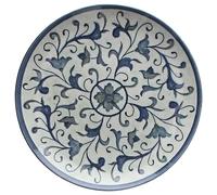Plat Dessert Coupe Bleu 20 CM Rustical Chic Porcelaine - TOGNANA - Restaurant