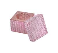 Plat élégant en verre à strass pour ongles en acrylique, support de brosse de manucure et stockage de liquide, structure bien conçue, outil de manucure en verre décoratif