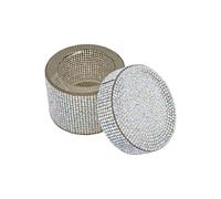 Plat élégant en verre à strass pour ongles en acrylique, support de brosse de manucure et stockage de liquide, structure bien conçue, outil de manucure en verre décoratif