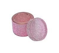 Plat élégant en verre à strass pour ongles en acrylique, support de brosse de manucure et stockage de liquide, structure bien conçue, outil de manucure en verre décoratif