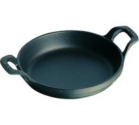 Plat Empilable En Fonte, Rond, Ø 16 Cm, 0,40 L, Noir Mat