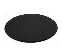 Plat en ardoise naturelle, diamètre: 380 mm, anthracite