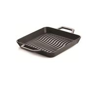 Plat en fonte avec poignées 25 x 25 cm pour barbecue