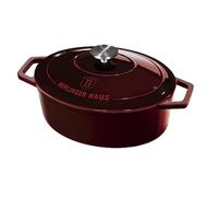 Plat en fonte - BERLINGERHAUS - Burgundy Line BH-6499 - 30 cm - Rouge - Compatible lave-vaisselle