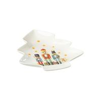 Plat en forme de sapin motif casse noisette