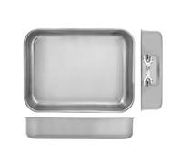 Plat En Inox Catering 40x30 Cm Gris Pinti Inox
