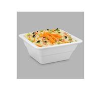 Plat en Mélamine Blanc GN 1/6 H 65 à 100 mm Pujadas Blanc G