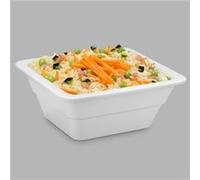 Plat en Mélamine Blanc GN 1/6 H 65 à 100 mm Pujadas Blanc G