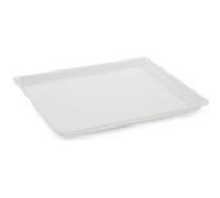 Plat en Plexiglas rectangulaire avec coins arrondis Blanc 380X300X17mm