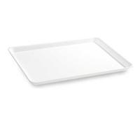 Plat en Plexiglas rectangulaire avec coins arrondis Blanc 410x305x17mm Matériel CHR Pro