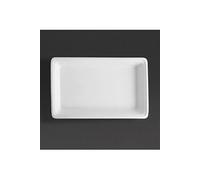 Olympia Whiteware 1/1 Gastronorm Plat en porcelaine 540 x 330 x 65 mm