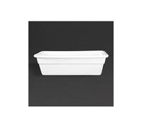 Olympia GN Whiteware 1/3 100 mm de profondeur, Gastronorme, blanc, porcelaine entièrement vitrifiée, Passe au four, au micro ondes, Certifié BS4034, Taille : 100 (H) x 325 (L) x 176 (P) mm, U811